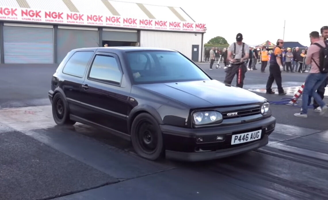 A Super Sleeper 8-Second Volvo-Powered VW Golf MK3