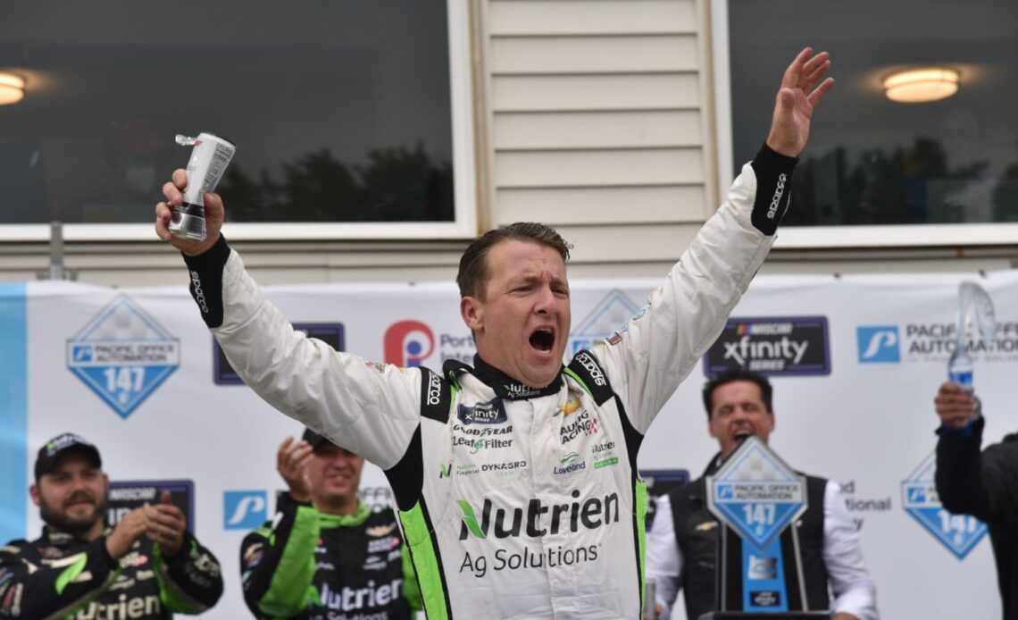 AJ Allmendinger Wins Wet and Wild Xfinity Series Race at Portland – Motorsports Tribune