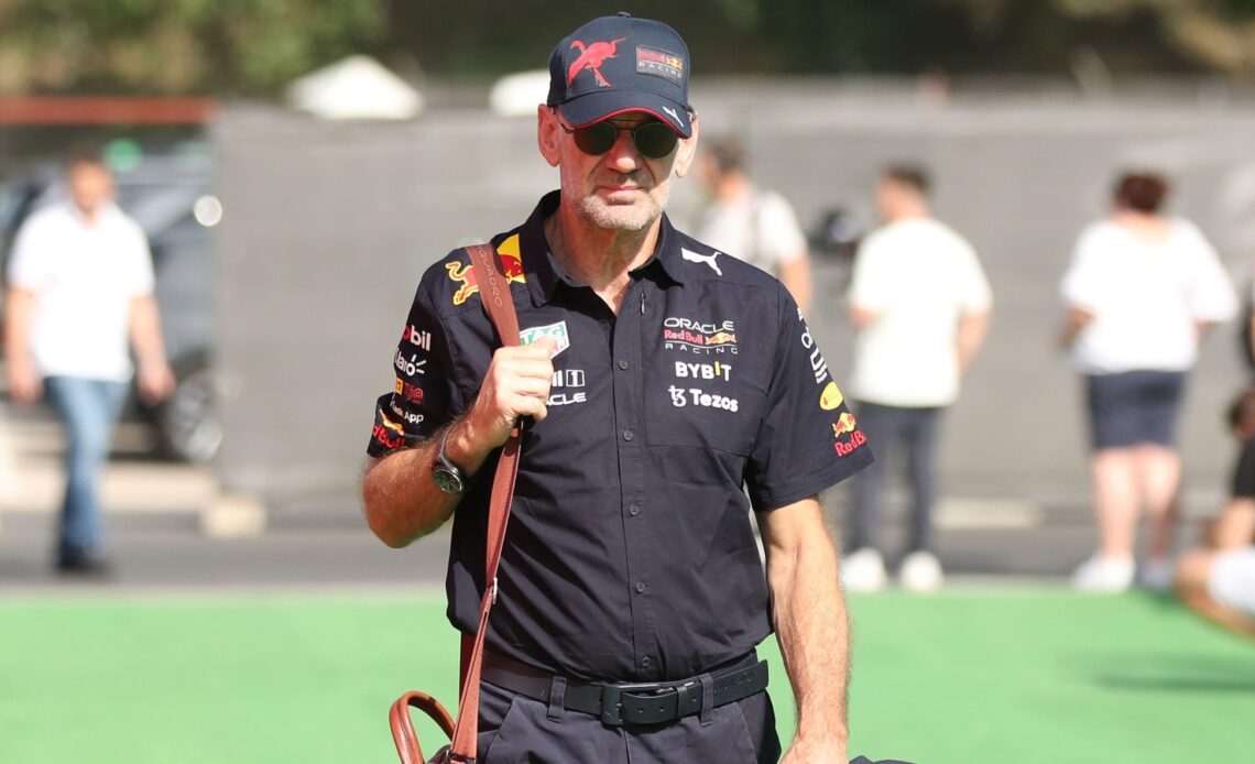 Adrian Newey arrives at the track. Barcelona, May 2022.