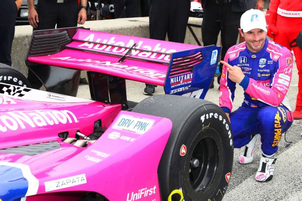 Alexander Rossi fastest at Road America to earn first IndyCar pole since 2019