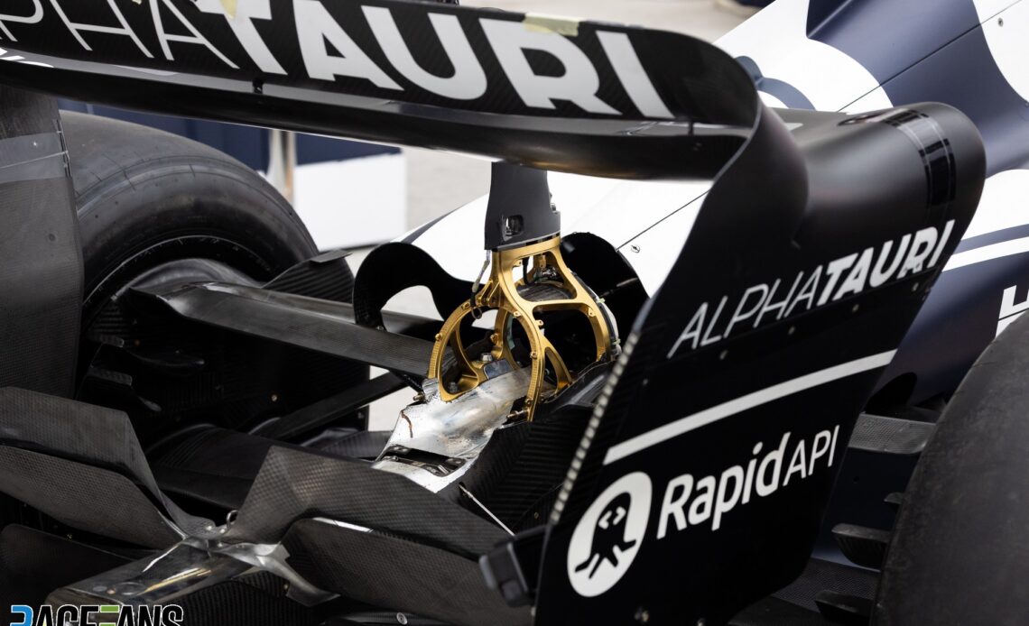 AlphaTauri AT03 rear wing, Circuit Gilles Villeneuve, Montreal, 2022