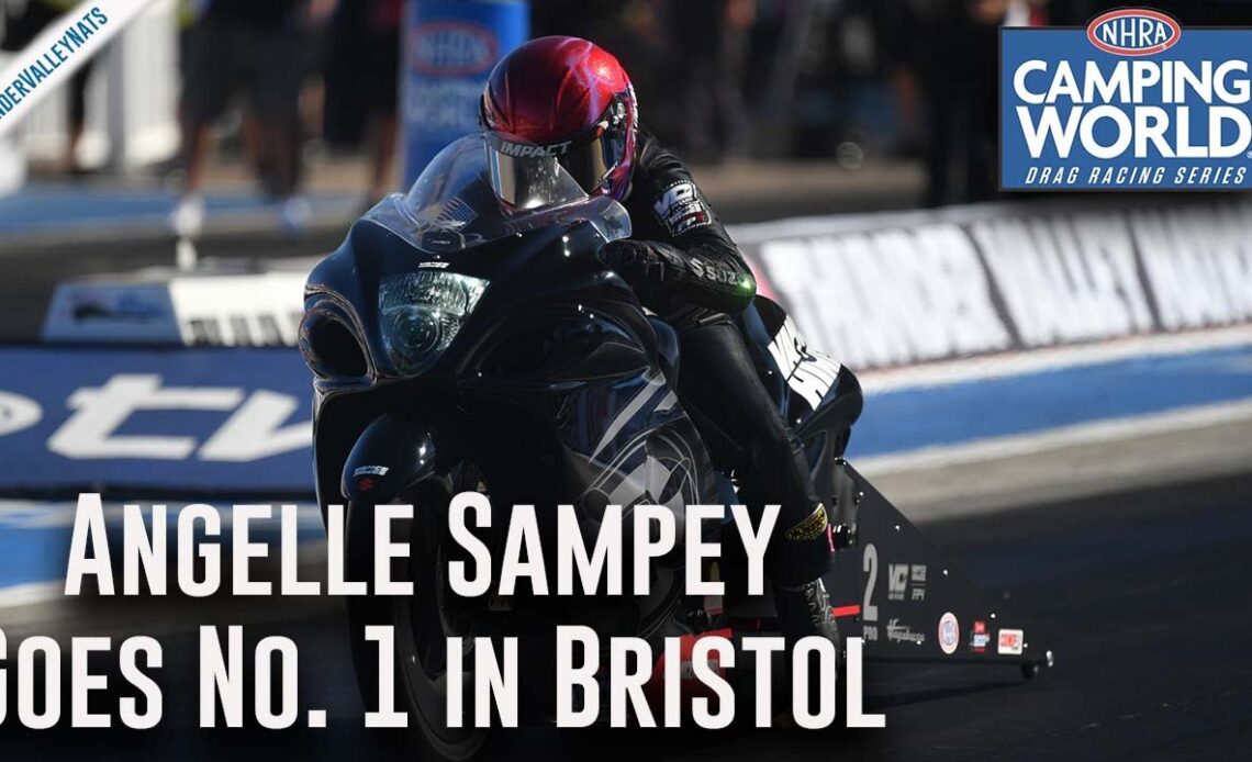 Angelle Sampey collects 55th career No. 1 qualifier
