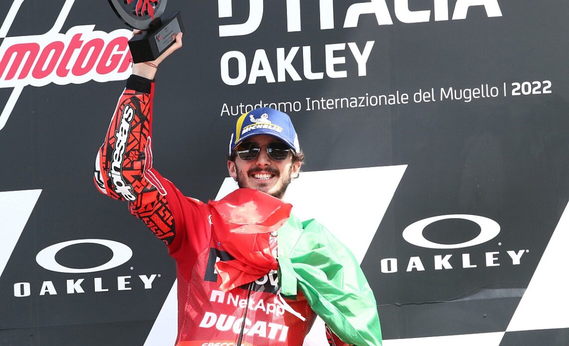 Bagnaia scores home win for Ducati; Quartararo second