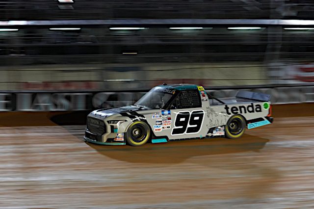 Ben Rhodes during the Pinty's Truck Race on Dirt at Bristol Motor Speedway, 4/16/2022 (Photo: Nigel Kinrade Photography)