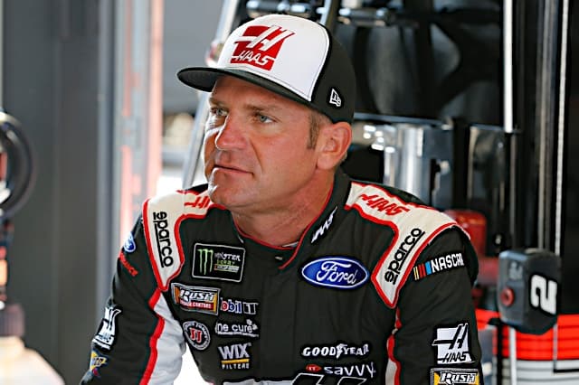 Clint Bowyer sits in the garage area at Kentucky Speedway in 2018. (Photo: NKP)