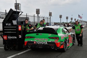 Ty Gibbs, Joe Gibbs Racing, Interstate Batteries Toyota Supra crew.