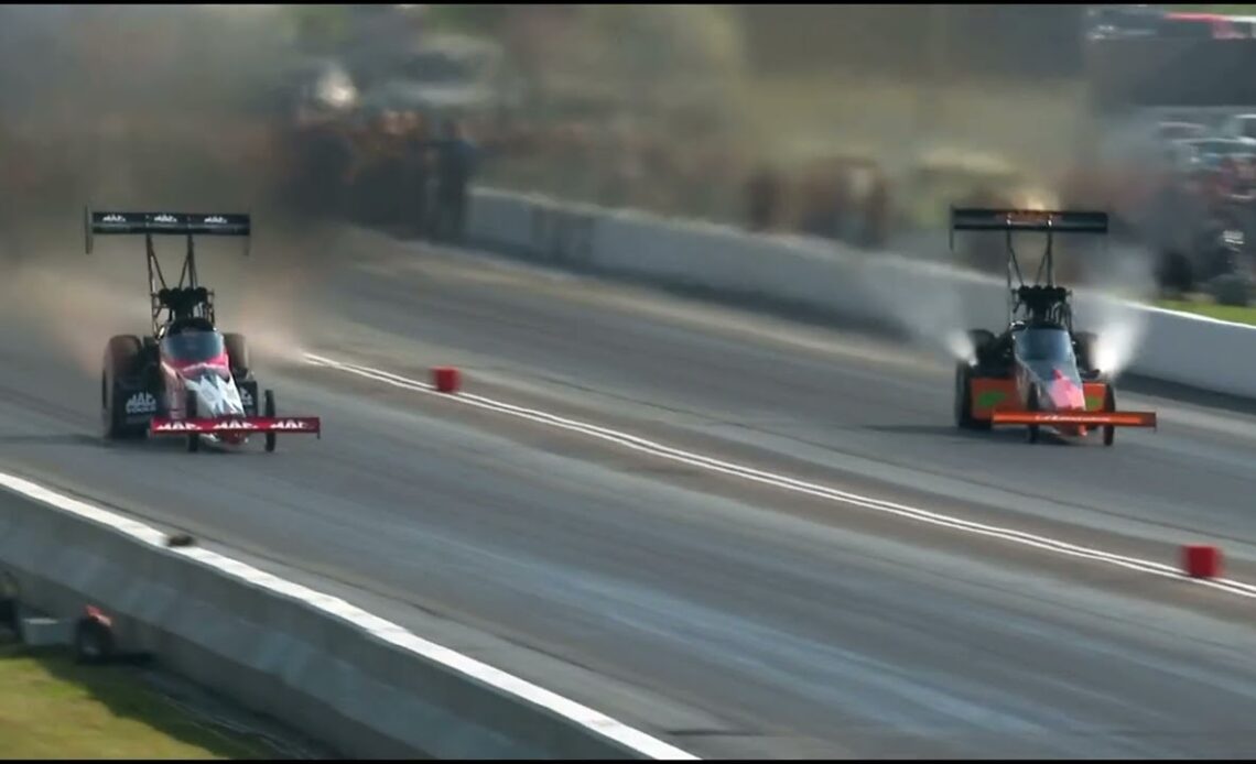 Doug Kalitta, Mike Salinas, Alan Johnson Top Fuel Dragster, Qualifying Rnd 3, New England Nationals,