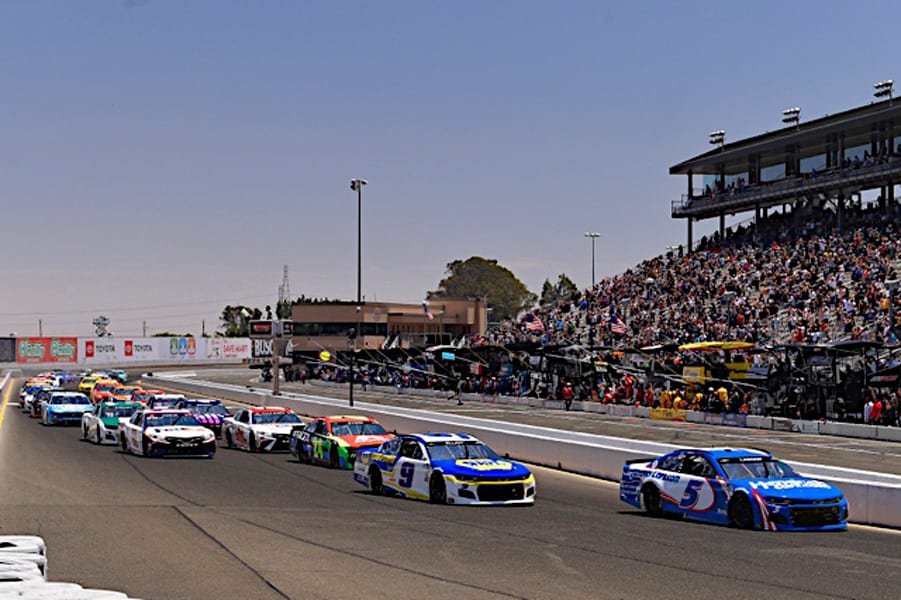NASCAR Cup Series cars at Sonoma Raceway, June 2021. Photo: NKP