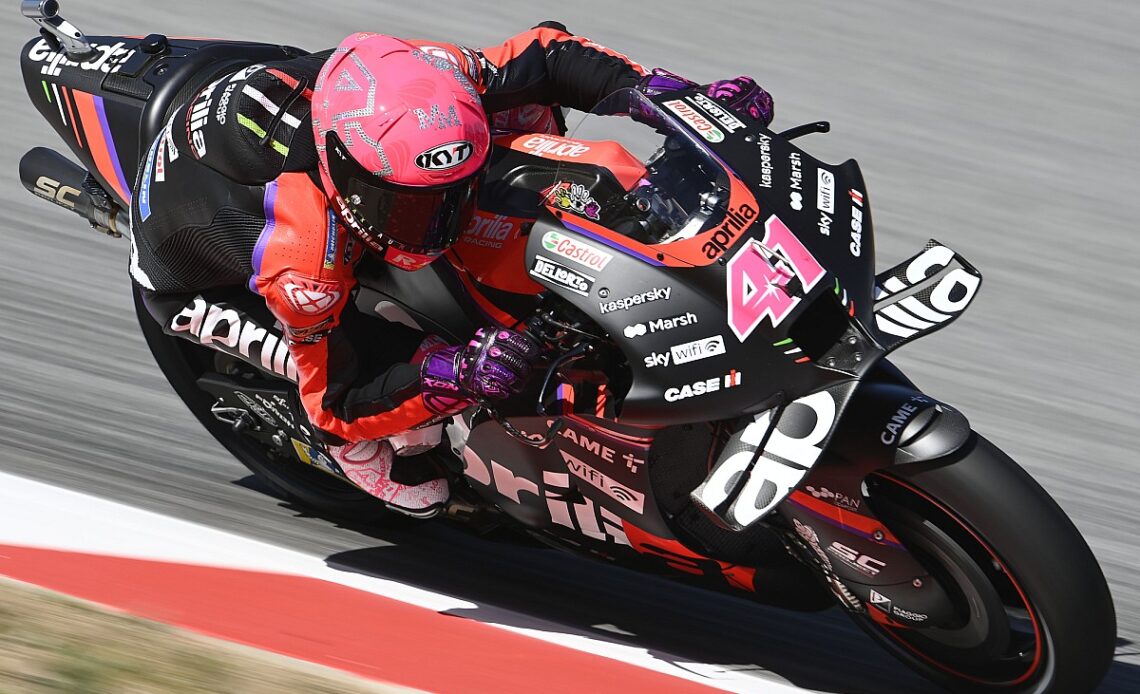 Espargaro leads Aprilia 1-2 in second practice