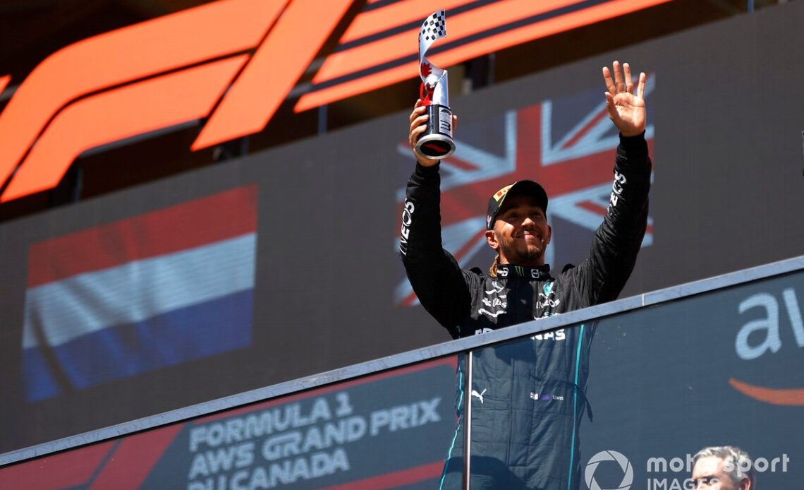 Lewis Hamilton, Mercedes-AMG , 3rd position, on podium