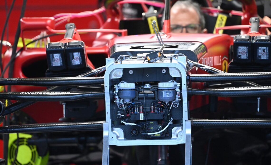 Ferrari F1-75 front detail
