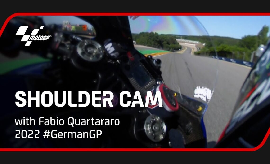 Fabio Quartararo's Shoulder Cam | 2022 #GermanGP