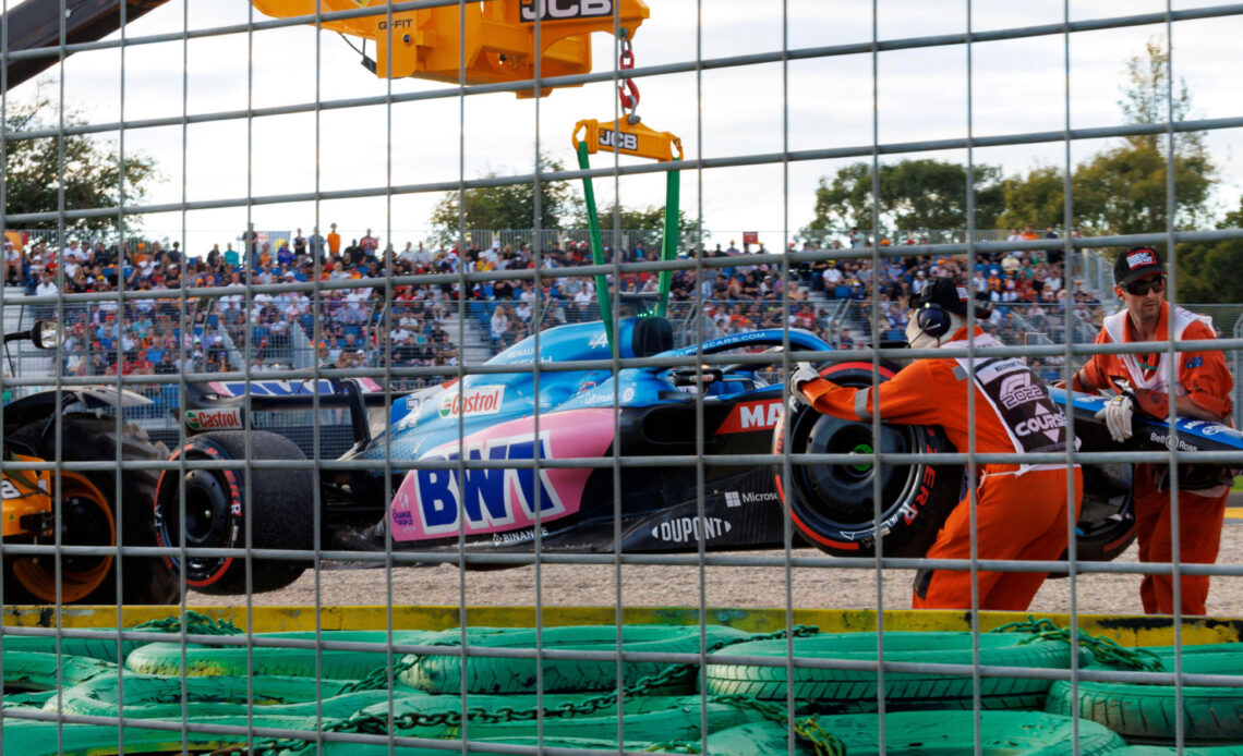Fernando Alonso says 'everything still a mess' after Aus crash