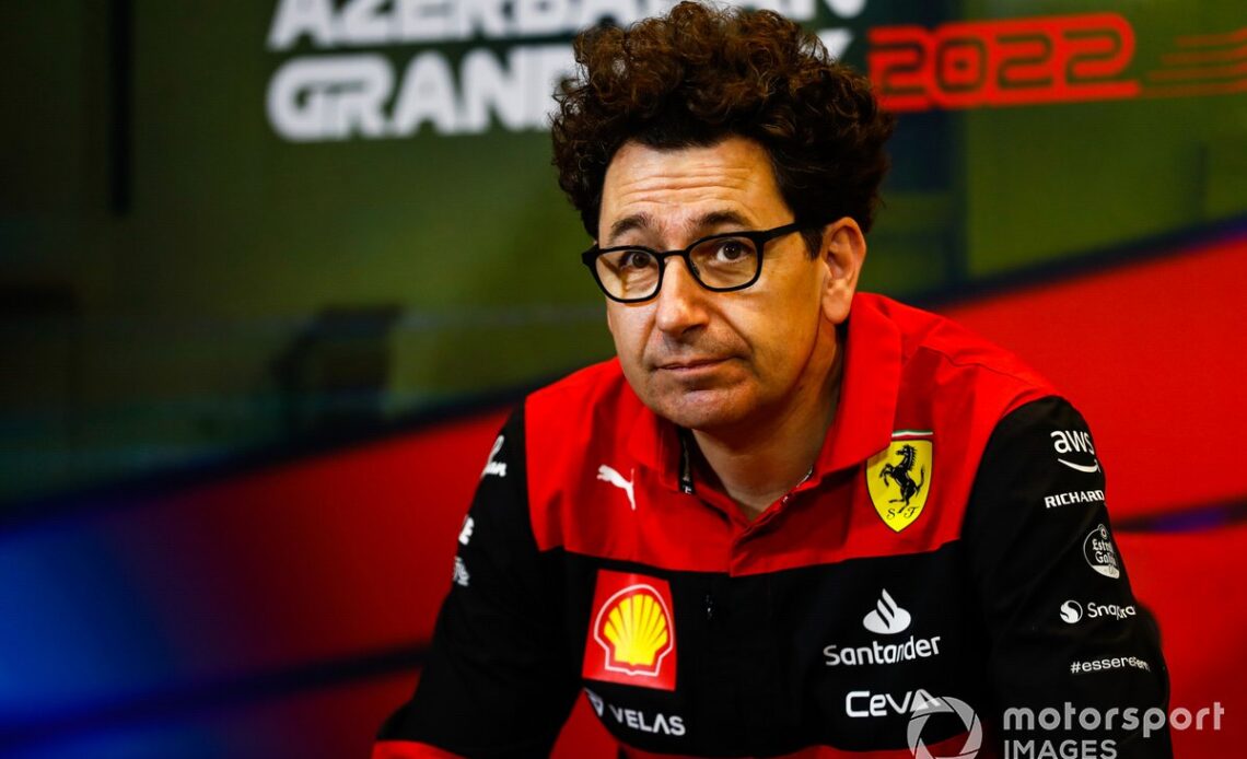 Mattia Binotto, Team Principal, Ferrari, in a press conference