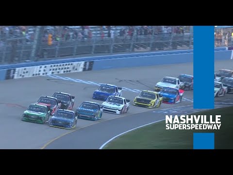 Final lap battle determines the winner at Nashville | Truck Series Extended Highlights
