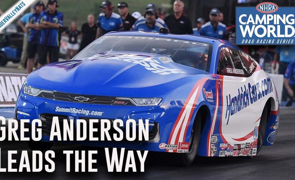 Greg Anderson leads the way Friday in Bristol