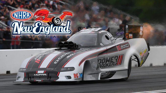 In Front of Sellout Crowd, S. Torrence, Hagan and Glenn Qualify No.1 at NHRA New England Nationals