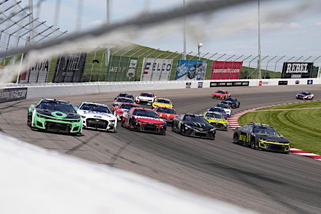 NASCAR action at World Wide Technology Raceway, June 2022. Photo: NKP