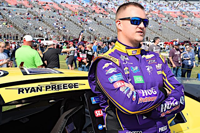 Ryan Preece at Texas Cup race, NKP