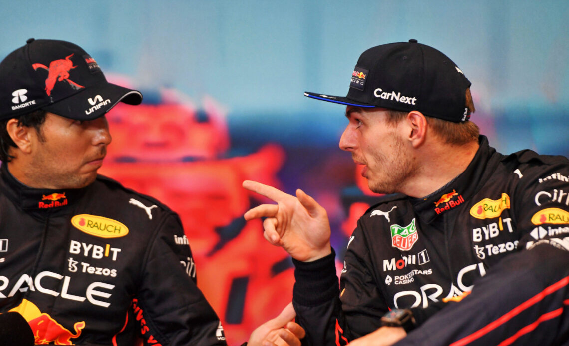 Jolyon Palmer doesn't see Sergio Perez launching a title challenge