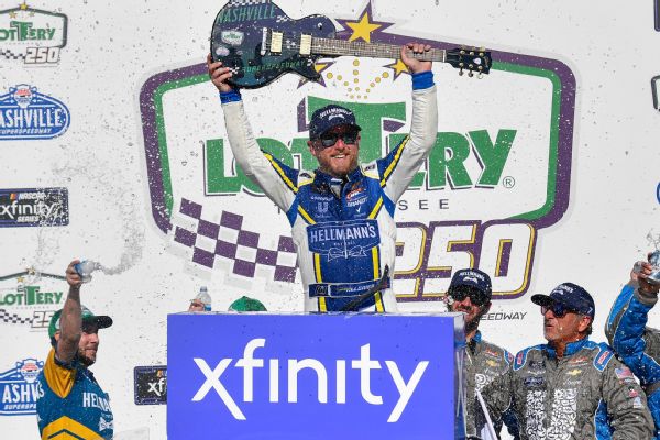 Justin Allgaier dominates at Nashville to win NASCAR Xfinity Series race