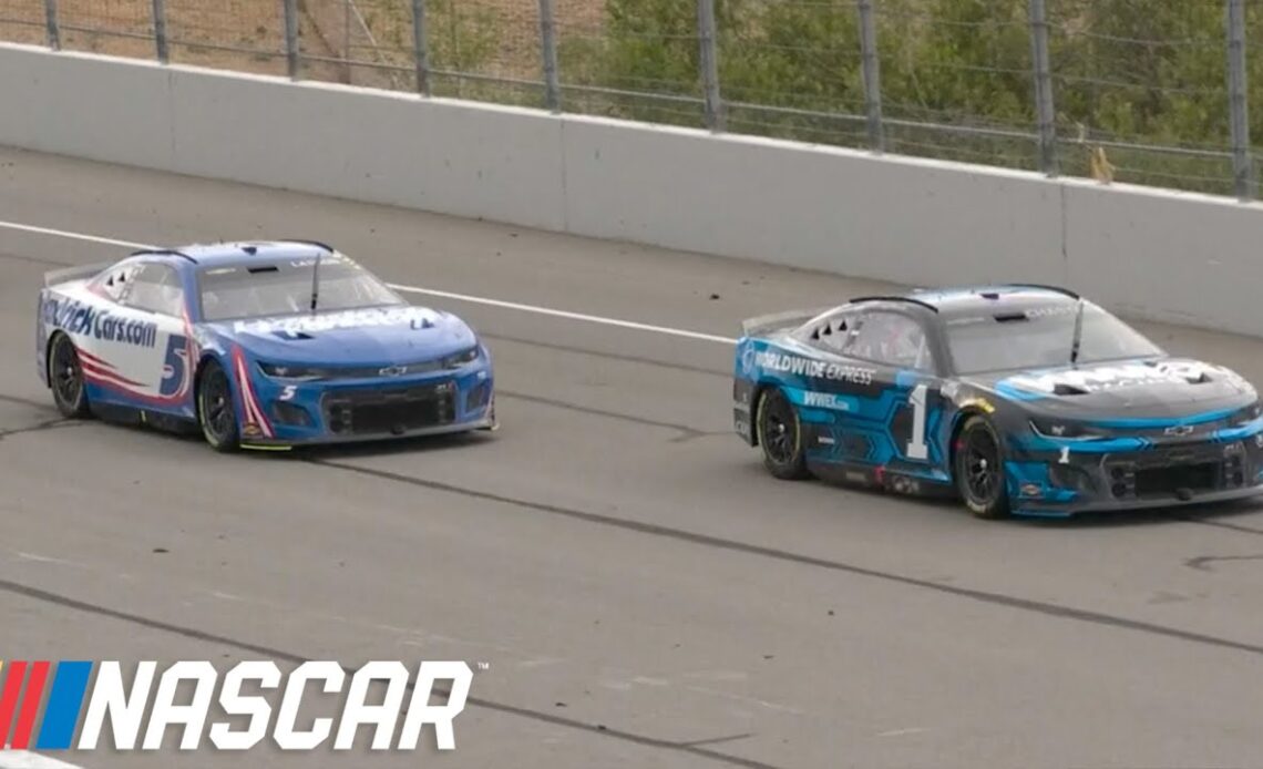 Larson vs. Chastain: Kyle uses the bumper at Sonoma