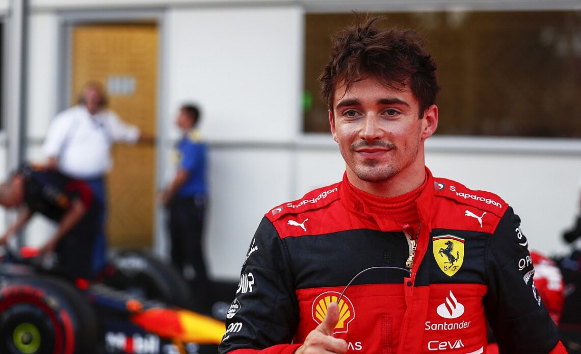 Leclerc storms to pole from Perez, Verstappen