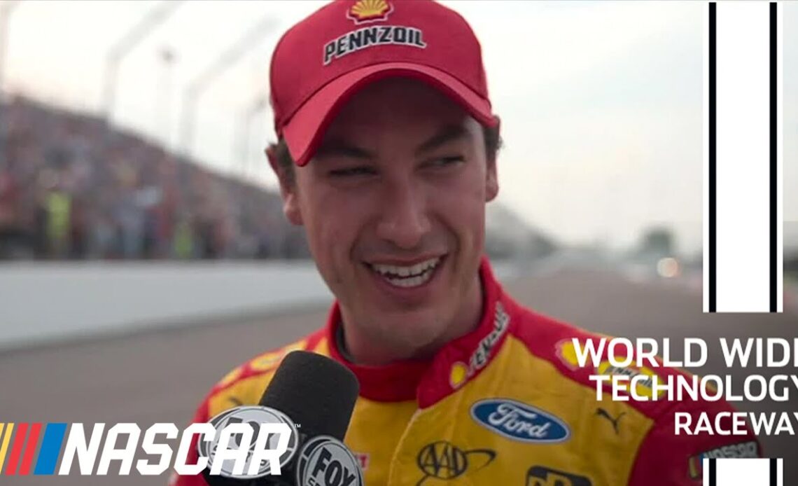Logano breaks down 'good racing' after win at WWT Raceway