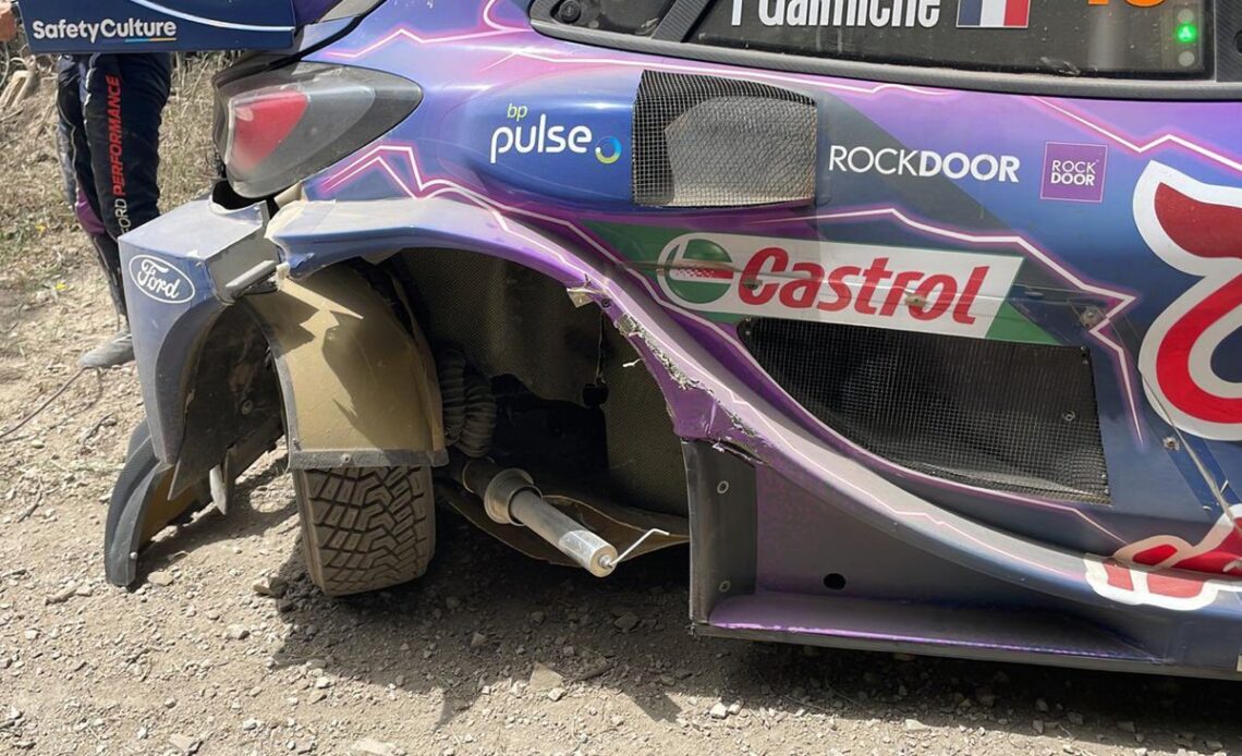Sébastien Loeb, Isabelle Galmiche, M-Sport Ford World Rally Team Ford Puma Rally1, crash