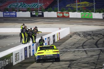 Race winner Brandon Jones, Joe Gibbs Racing, Menards/Lyons Toyota Supra