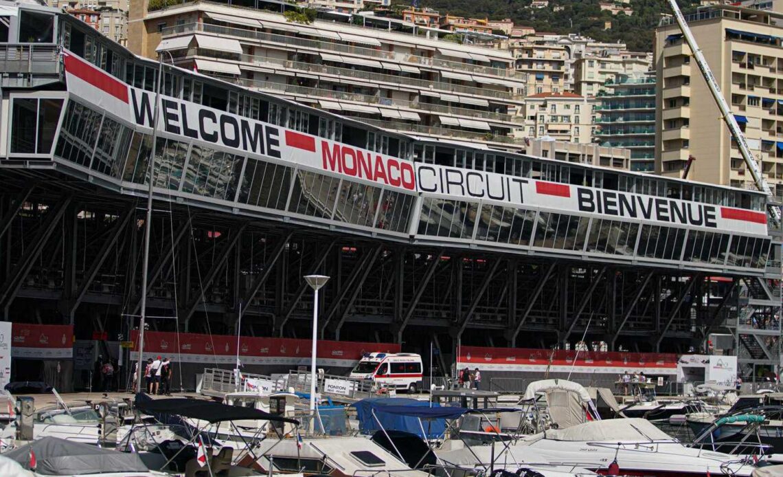 Monaco GP circuit exterior. May 2022.