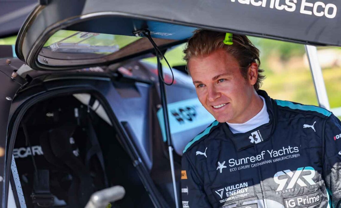 Nico Rosberg gets back behind the wheel in Extreme E car