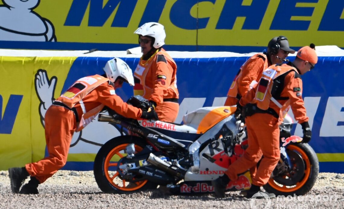 Pol Espargaro, Repsol Honda Team bike crash