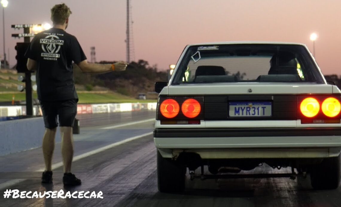 R31 Sends it a little too hard! 900HP G42 Turbo RB30 | Private Track Hire | Nitto