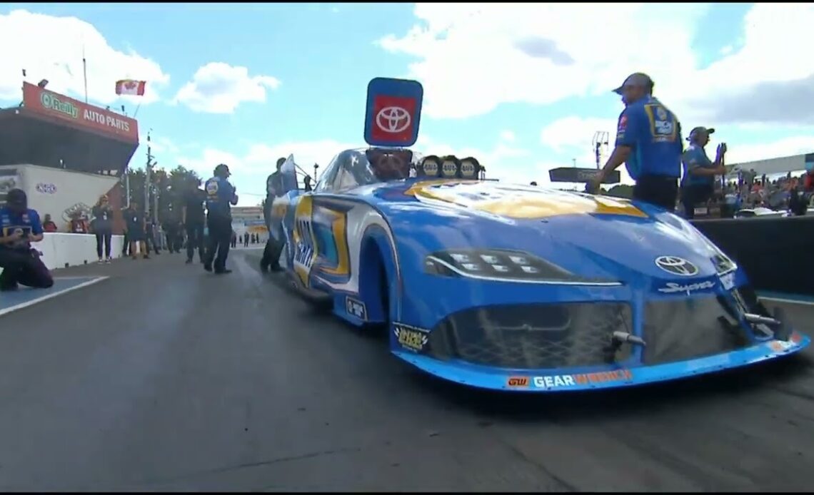 Robert Hight, Ron Capps, Jimmy Prock, Top Fuel Funny Car, Semi Final Eliminations, New England Natio