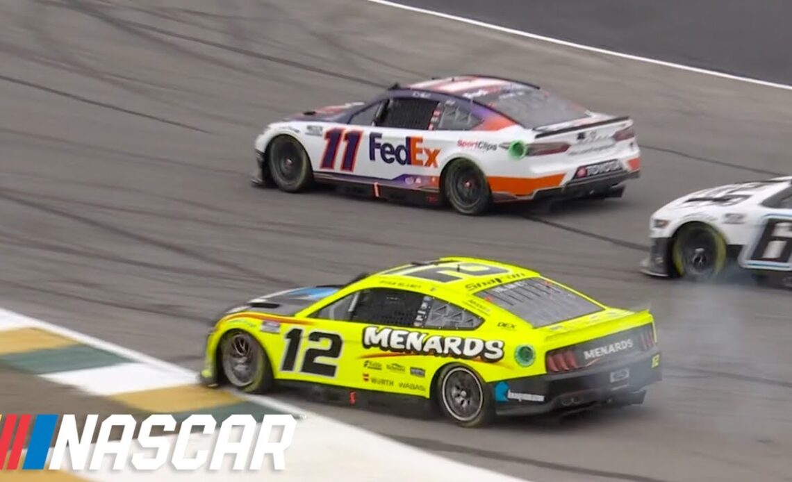 Ryan Blaney is not happy with Denny Hamlin at Sonoma