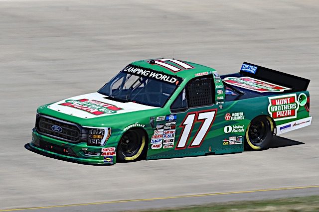 Ryan Preece No. 17 Hunt Brothers Pizza green truck at Nashville 2022 NASCAR Truck Series race, NKP