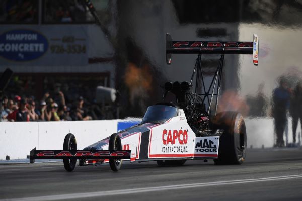 Steve Torrence leads Top Fuel qualifying at Bristol Dragway