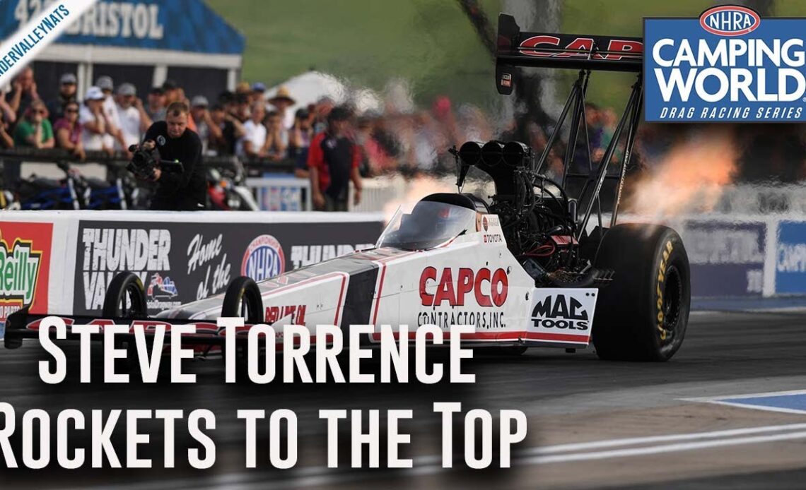 Steve Torrence rockets to the top in Bristol