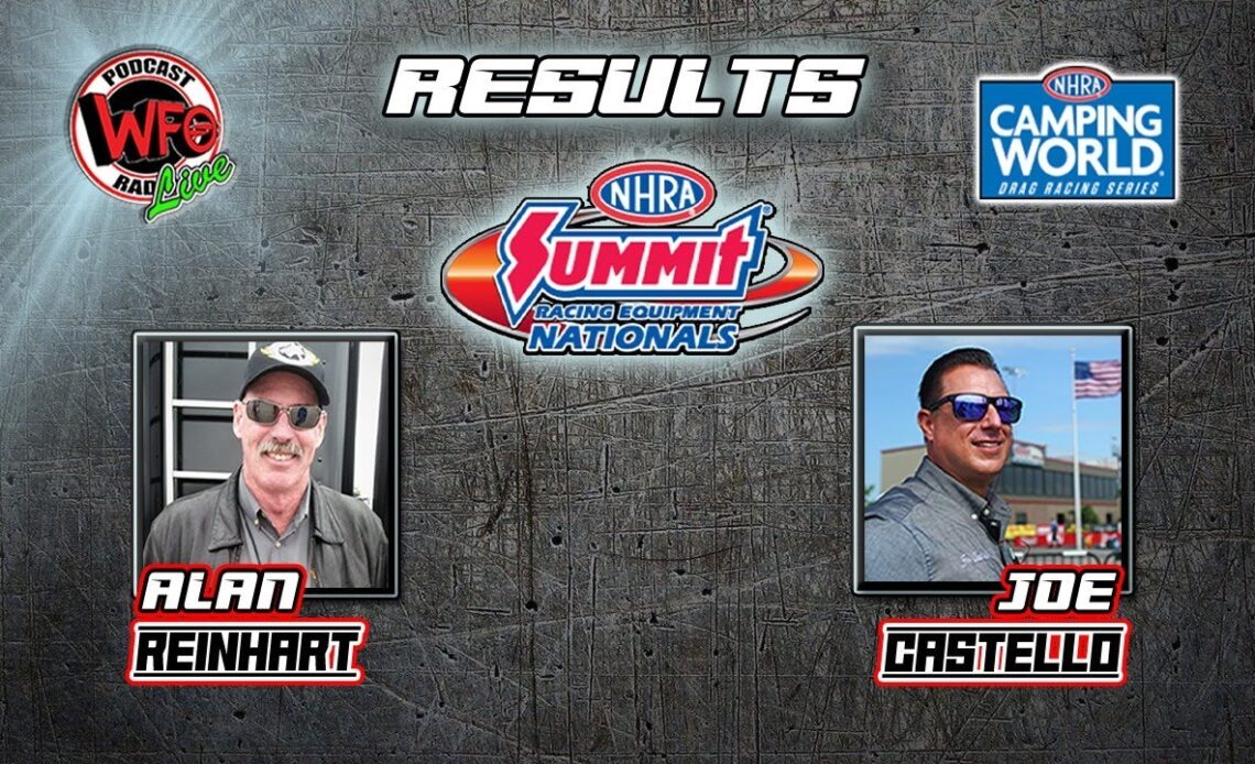 Summit Racing Equipment NHRA Nationals results with Alan Reinhart and Joe Castello