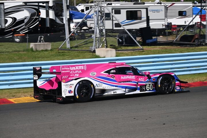 Tom Blomqvist drives through turn 10 during Practice no. 2 for the Sahlen's Six Hours at the Glen, 6/25/2022 (Photo: Phil Allaway)