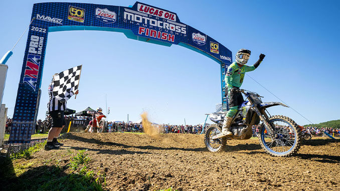 Tomac Becomes Fourth Different Lucas Oil Pro Motocross Championship Winner of Season with Win at High Point