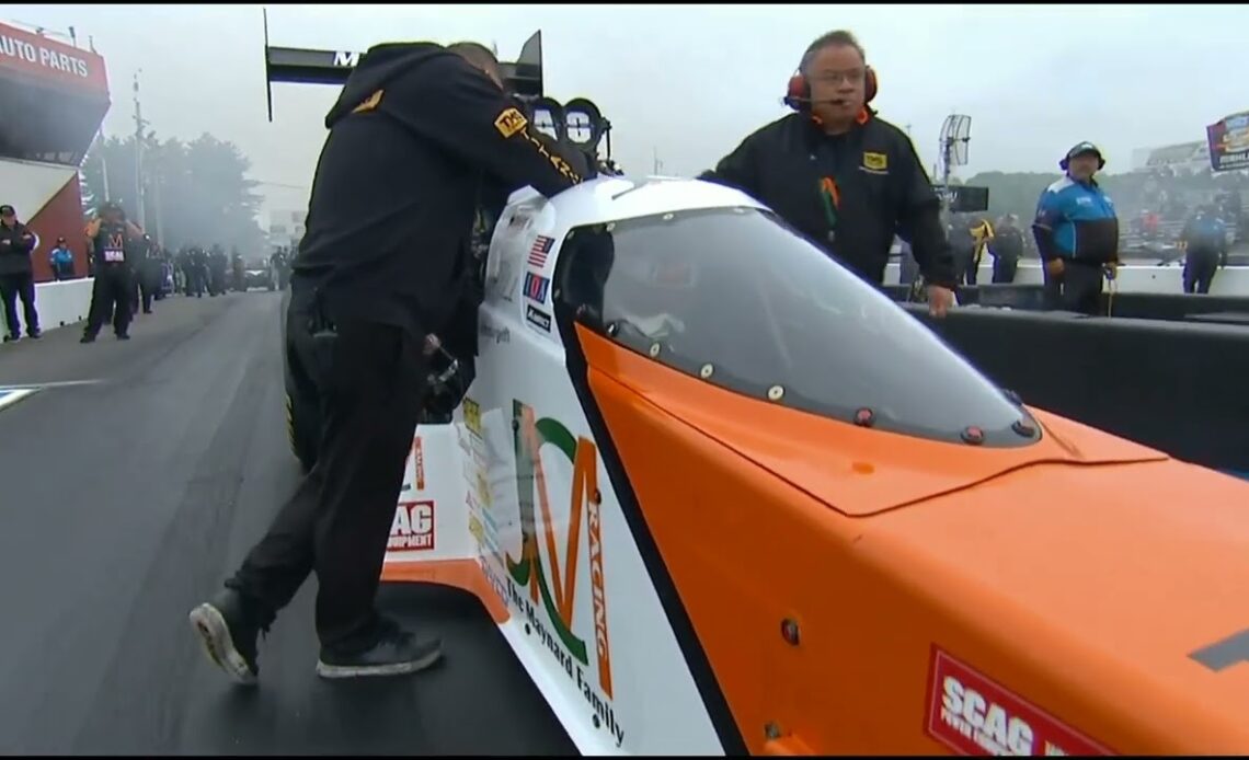 Tony Schumacher, Shawn Langdon, Top Fuel Dragster, Qualifying Rnd 1, New England Nationals, New Engl