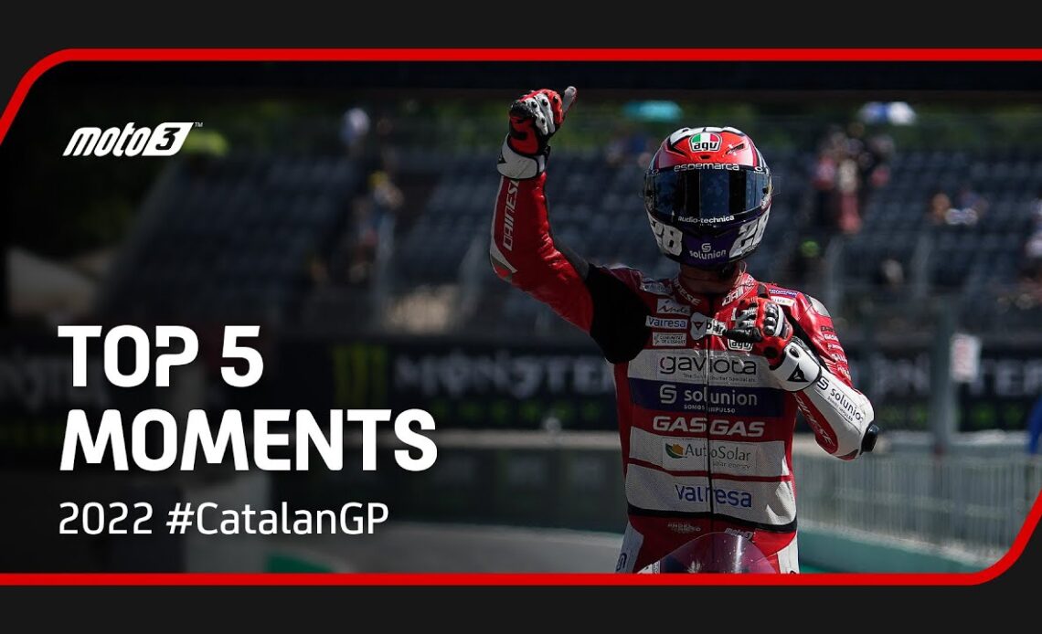 Top 5 Moto3™ Moments | 2022 #CatalanGP