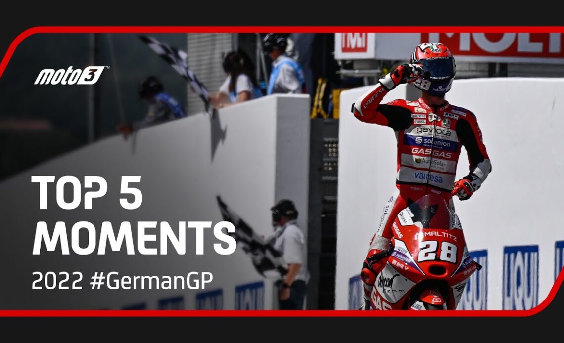 Top 5 Moto3™ Moments | 2022 #GermanGP