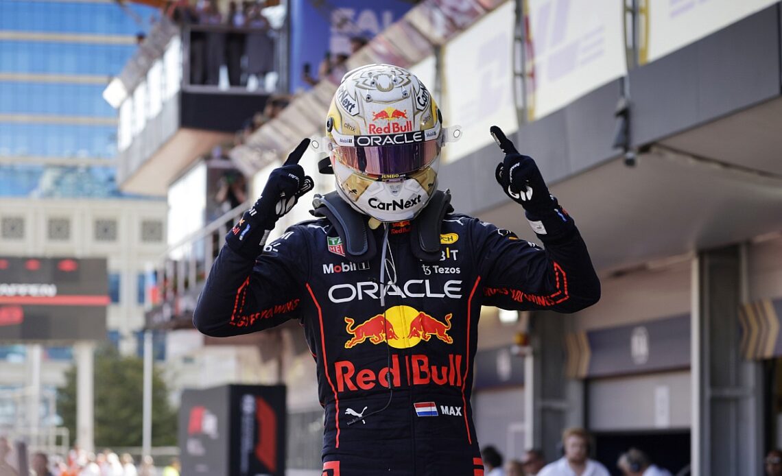 Verstappen leads Red Bull 1-2, Ferrari implodes