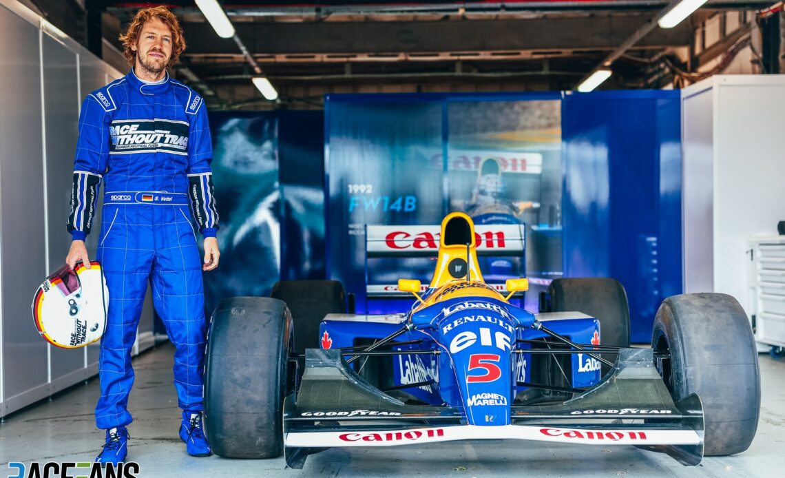 Sebastian Vettel, Williams-Renault FW14B, Silverstone, 2022