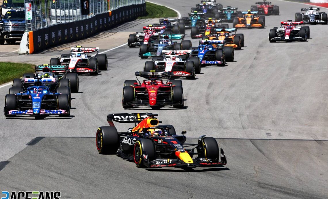 Race start, Circuit Gilles Villeneuve, 2022
