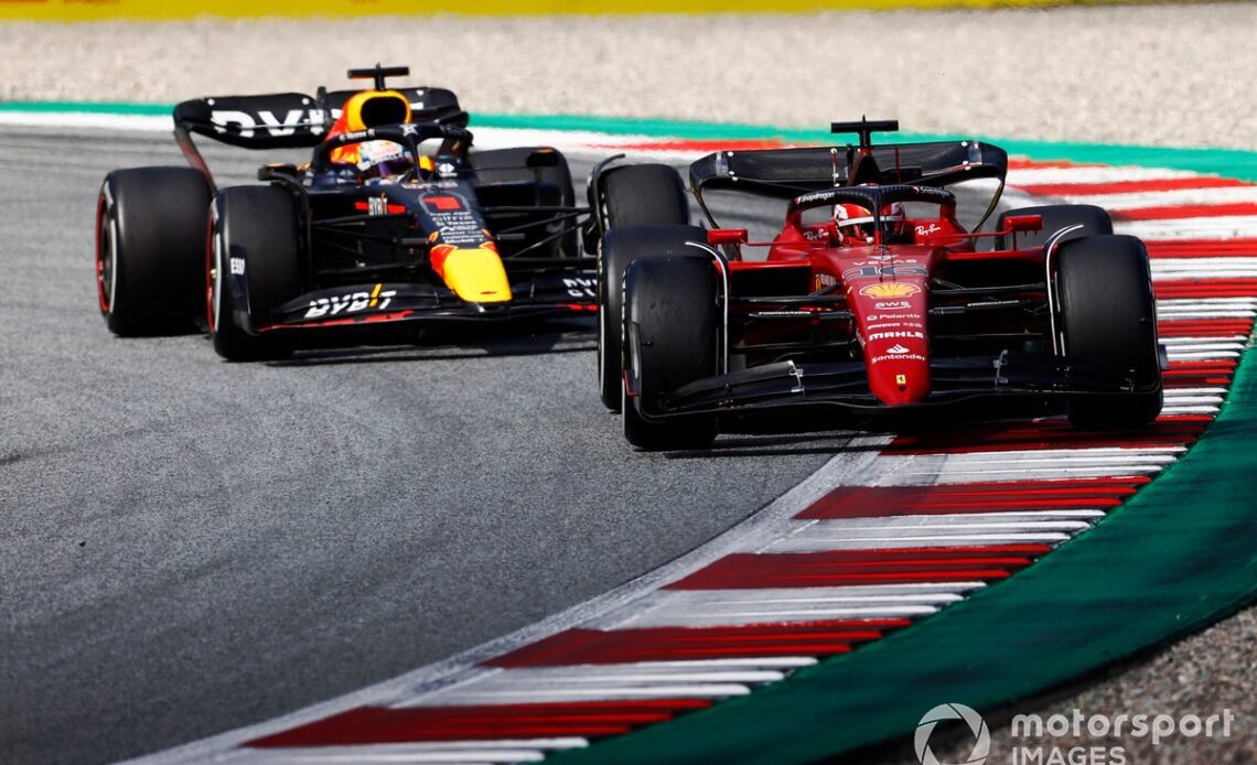 Leclerc caught and passed Verstappen twice in Austria, demonstrating Ferrari's upper hand in the race