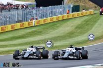 (L to R): Yuki Tsunoda, Pierre Gasly, AlphaTauri, Silverstone, 2022